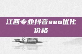 江西专业抖音seo优化价格