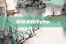 蜘蛛池程序php