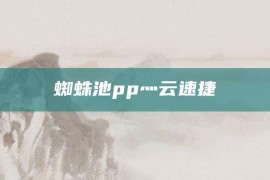 蜘蛛池pp灬云速捷