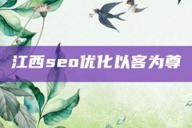 江西seo优化以客为尊