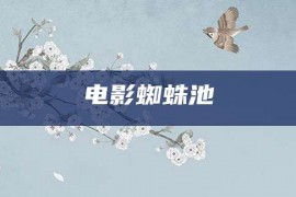 电影蜘蛛池