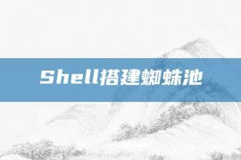 Shell搭建蜘蛛池