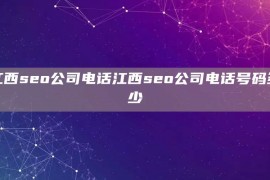 江西seo公司电话江西seo公司电话号码多少