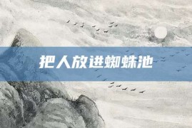 把人放进蜘蛛池