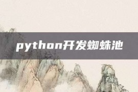 python开发蜘蛛池