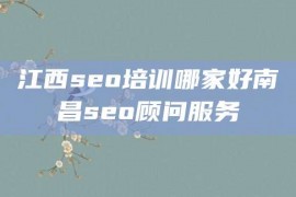 江西seo培训哪家好南昌seo顾问服务