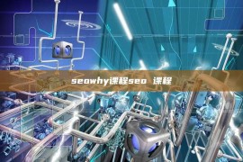 seowhy课程seo 课程