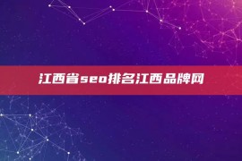 江西省seo排名江西品牌网