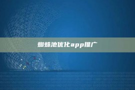 蜘蛛池优化app推广