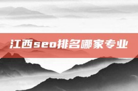 江西seo排名哪家专业