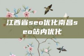 江西省seo优化南昌seo站内优化