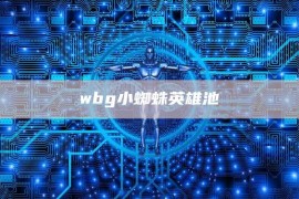 wbg小蜘蛛英雄池