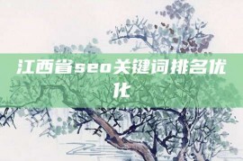 江西省seo关键词排名优化