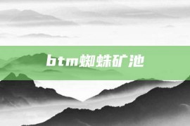 btm蜘蛛矿池