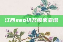 江西seo排名哪家靠谱