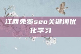 江西免费seo关键词优化学习