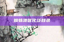 蜘蛛池优化泛目录