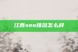 江西seo排名怎么样