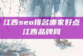 江西seo排名哪家好点江西品牌网