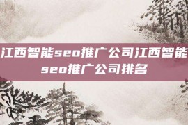 江西智能seo推广公司江西智能seo推广公司排名