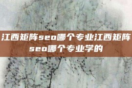 江西矩阵seo哪个专业江西矩阵seo哪个专业学的