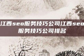 江西seo服务技巧公司江西seo服务技巧公司排名