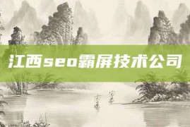 江西seo霸屏技术公司