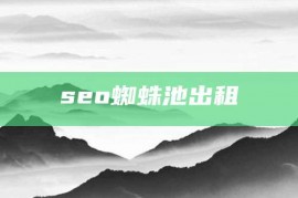 seo蜘蛛池出租