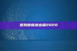 搜狗蜘蛛池出租2020