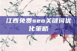 江西免费seo关键词优化策略