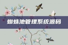 蜘蛛池管理系统源码