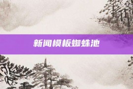 新闻模板蜘蛛池