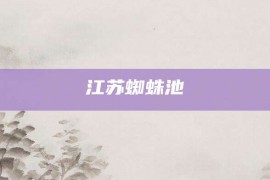 江苏蜘蛛池