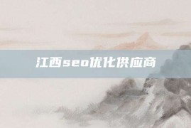 江西seo优化供应商