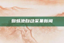 蜘蛛池自动采集新闻