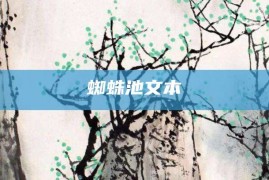 蜘蛛池文本