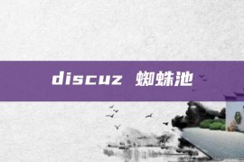 discuz 蜘蛛池