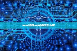 seo站群seo站群怎么做