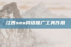 江西seo网络推广工具作用