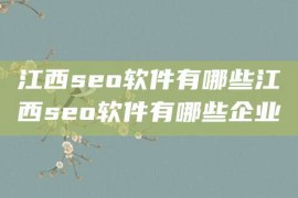 江西seo软件有哪些江西seo软件有哪些企业