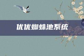 优优蜘蛛池系统