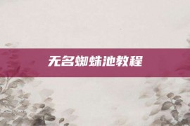 无名蜘蛛池教程