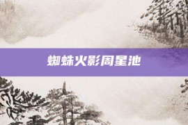 蜘蛛火影周星池