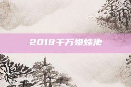 2018千万蜘蛛池