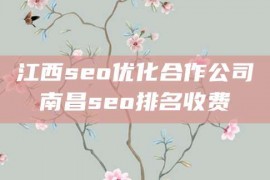 江西seo优化合作公司南昌seo排名收费