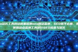 seo站长工具网站被黑检测seo网站监测，SEO新手必看，如何使用站点监测工具进行SEO检查与优化