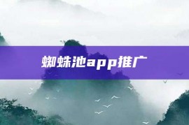 蜘蛛池app推广