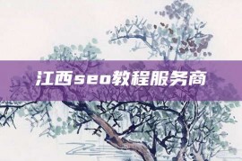 江西seo教程服务商