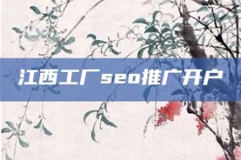 江西工厂seo推广开户