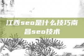 江西seo是什么技巧南昌seo技术